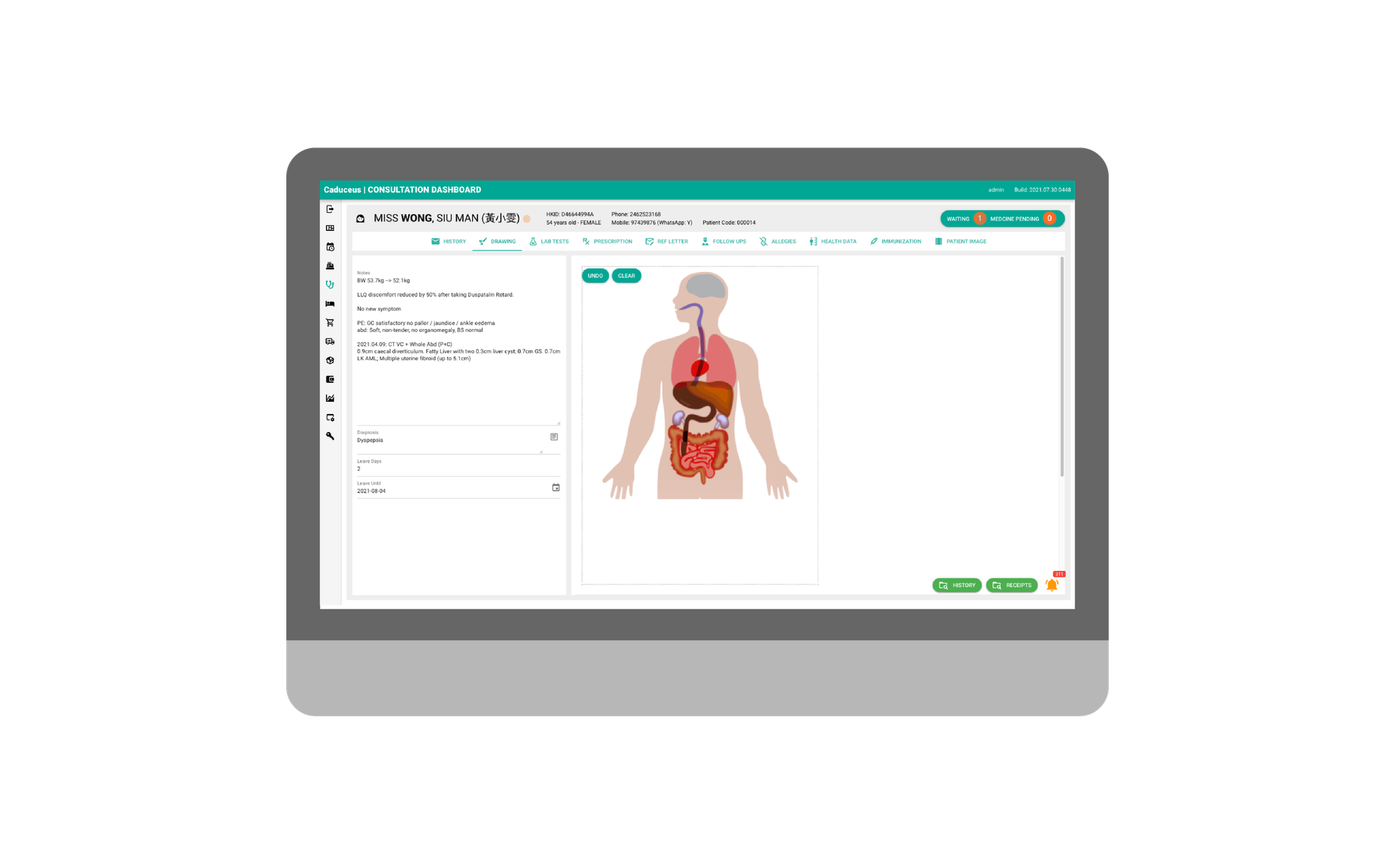 Consultation Dashboard - Drawing Pad